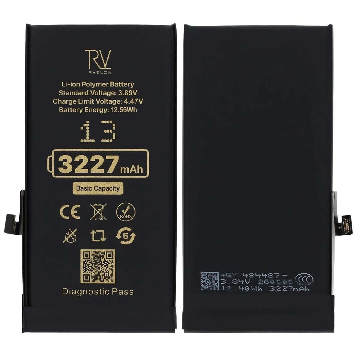 Rvelon Batteri for iPhone 13 – 3227 mAh Original kapasitet