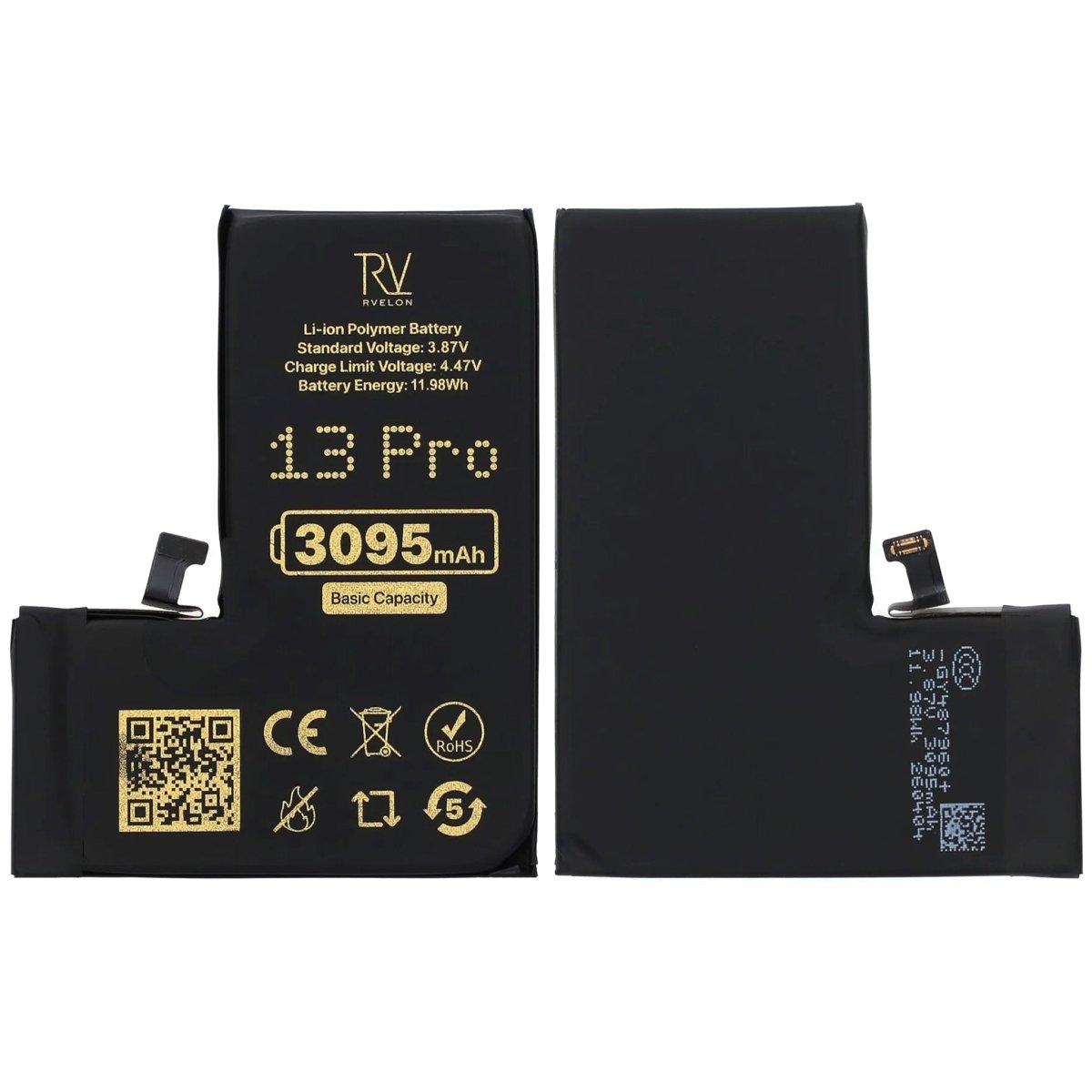 Rvelon Premium Batteri for iPhone 13 Pro – 3095mAh