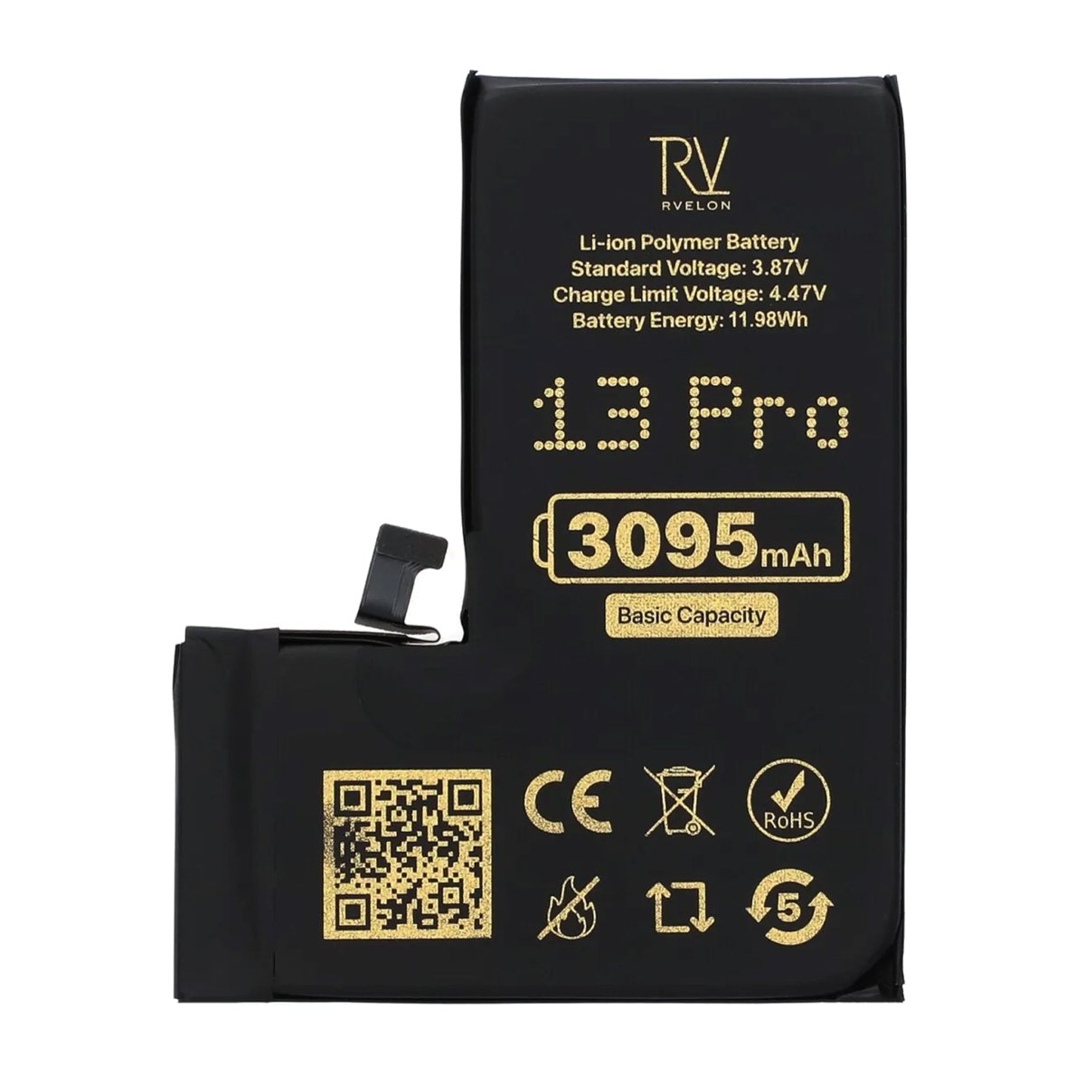 Rvelon Premium Batteri for iPhone 13 Pro – 3095mAh