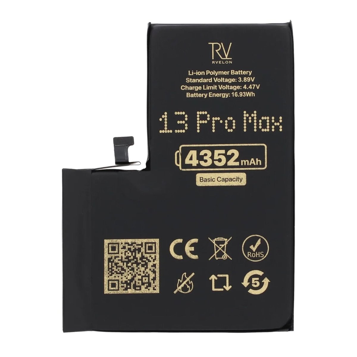 Rvelon Premium Batteri for iPhone 13 Pro Max – 4352mAh