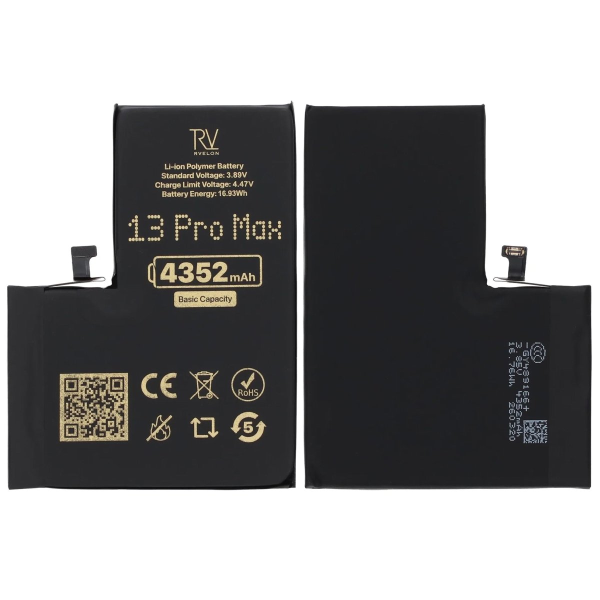 Rvelon Premium Batteri for iPhone 13 Pro Max – 4352mAh