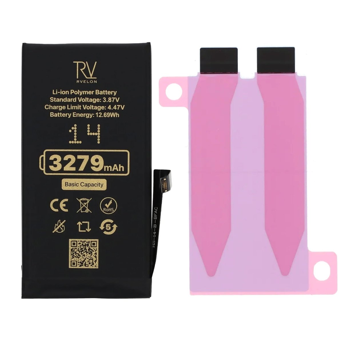 Rvelon Premium Batteri for iPhone 14 – 3279mAh