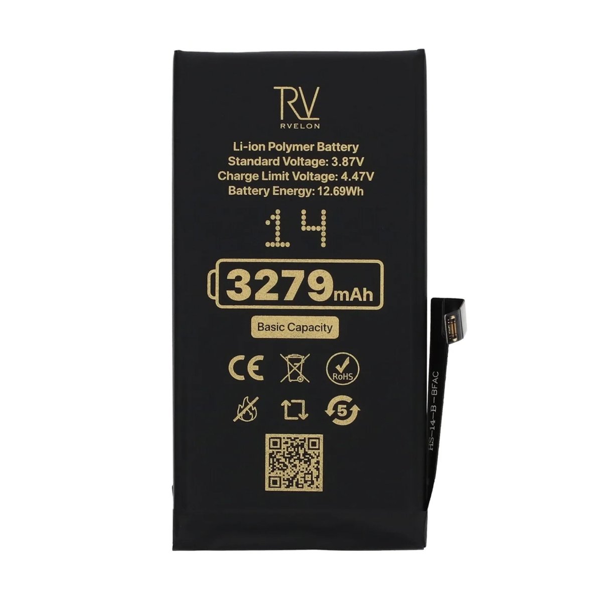 Rvelon Premium Batteri for iPhone 14 – 3279mAh