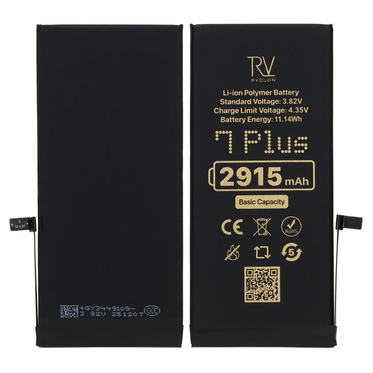 Rvelon Premium Batteri for iPhone 7 Plus – 2915mAh