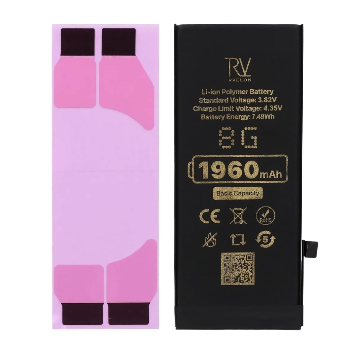 Rvelon Premium Batteri for iPhone 8 – 1960mAh