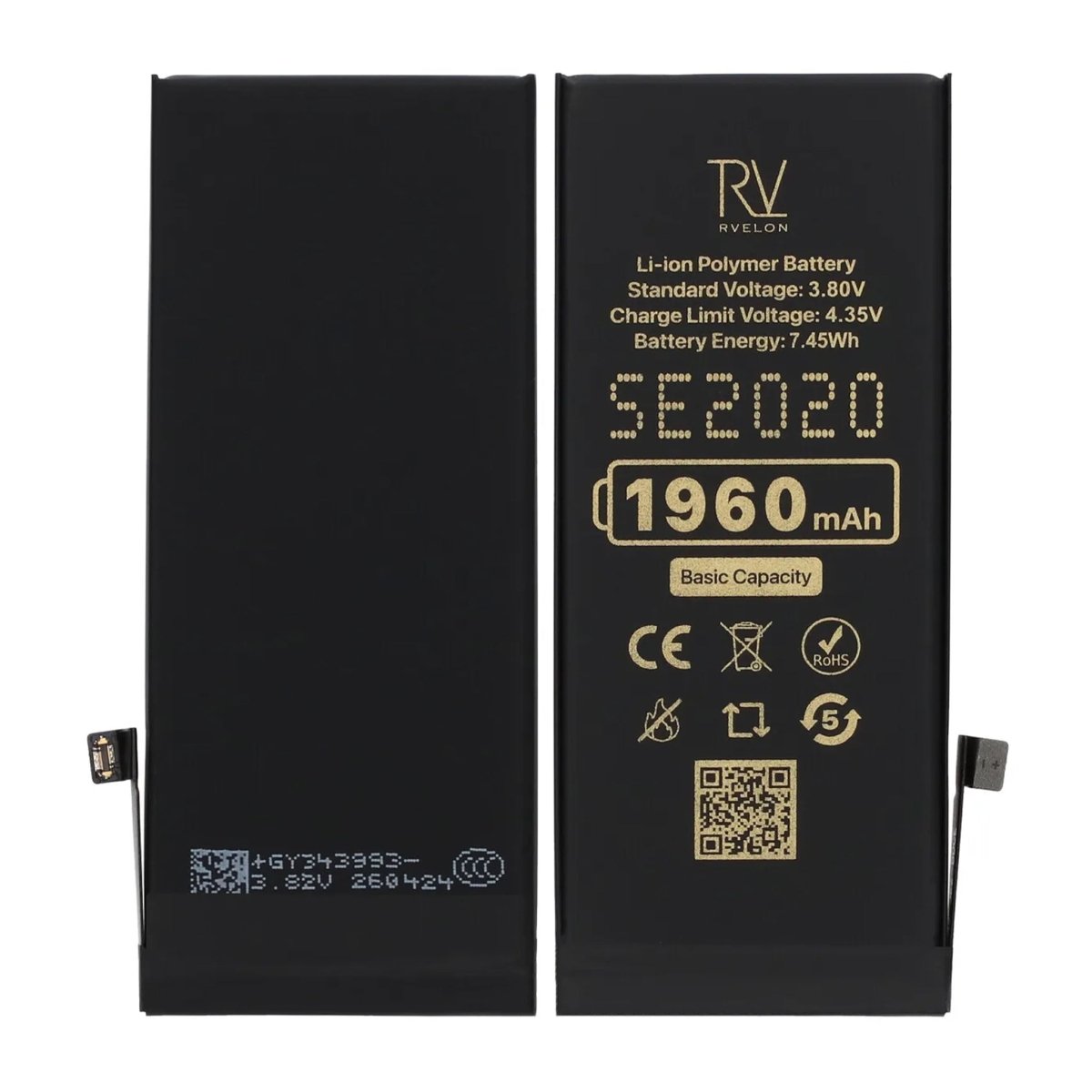 Rvelon Premium Batteri for iPhone SE 2020 – 1960mAh