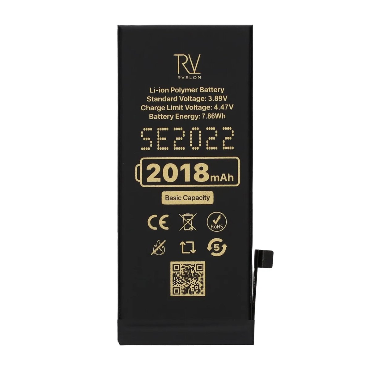 Rvelon Premium Batteri for iPhone SE 2022 – 2018mAh