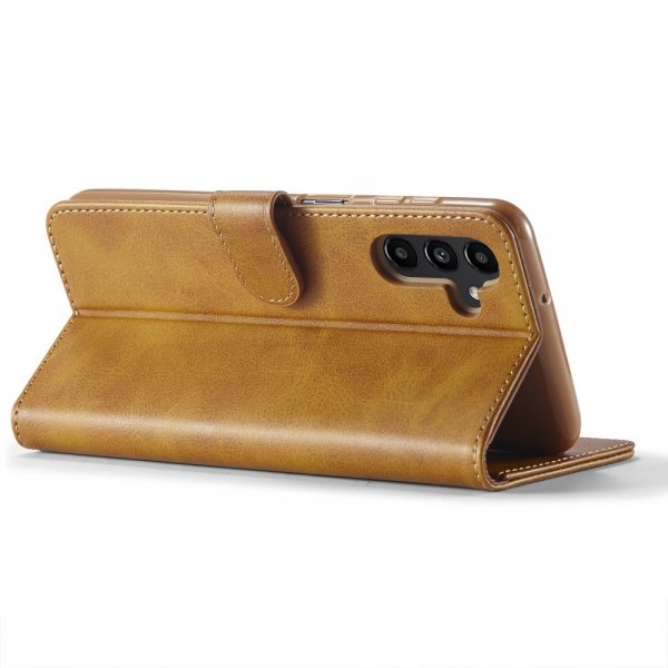 Lc.Imeeke Samsung Galaxy A04s/Galaxy A13 5G Etui med Kortlomme stativfunksjon Lysebrun