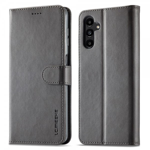Lc.Imeeke Samsung Galaxy A05s Etui med Kortlomme stativfunksjon Grå