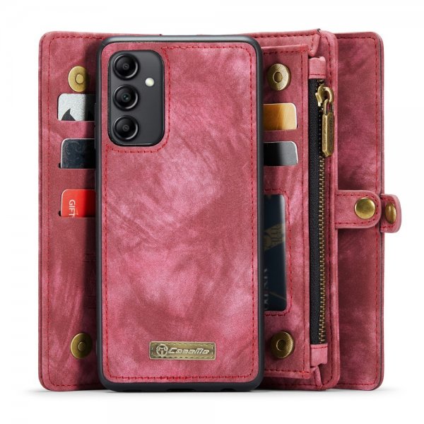 CaseMe Samsung Galaxy A14 Etui 008 Series Avtakbart Deksel Rød