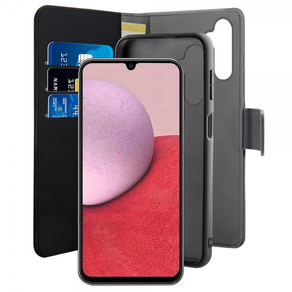 Puro Samsung Galaxy A15 Etui Wallet Detachable 2 in 1 Svart