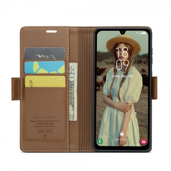 CaseMe Samsung Galaxy A15 Etui 023 Series Brun