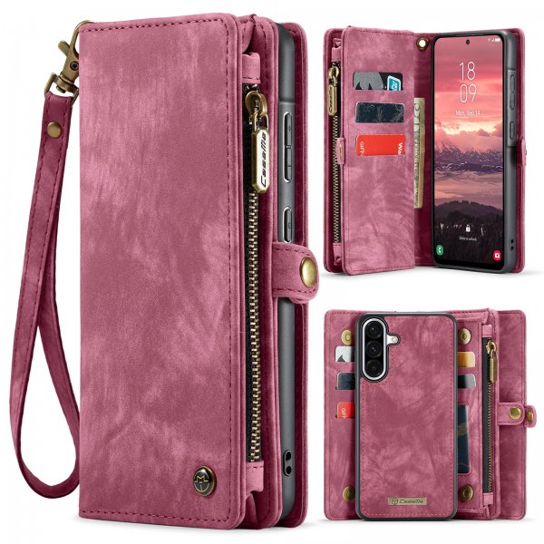 CaseMe Samsung Galaxy A17 Etui 008 Series Avtakbart Deksel Rød