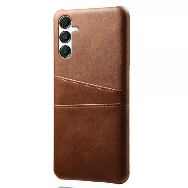 Samsung Galaxy A17 Deksel med To Kortlommer Mørkebrun