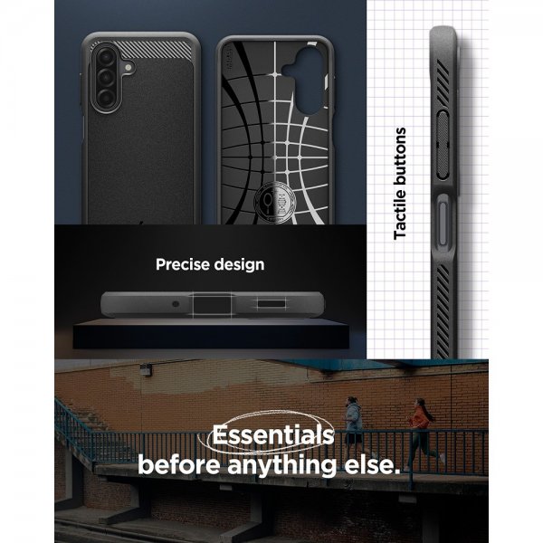 Spigen Samsung Galaxy A17 Deksel Rugged Armor Matte Black