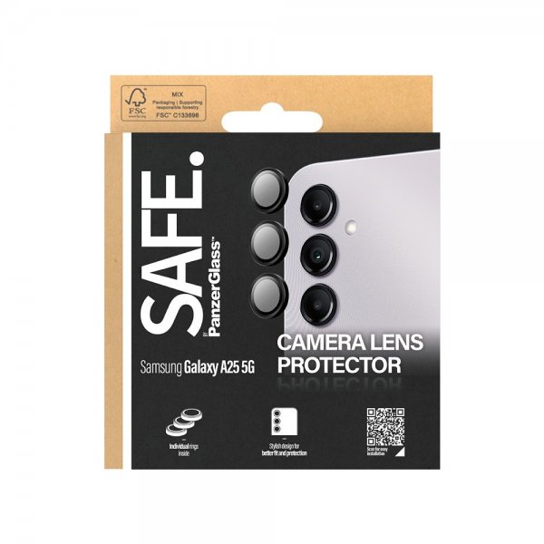 SAFE. by PanzerGlass Samsung Galaxy A25 Kamerabeskytter Camera Protector Svart
