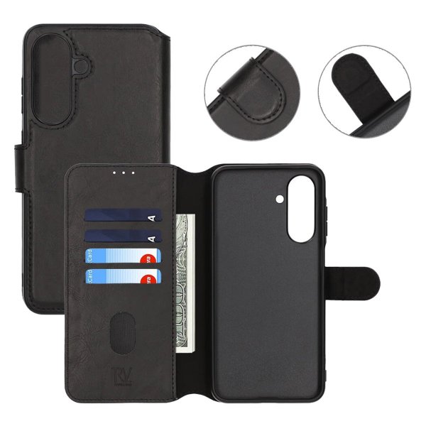 Rvelon Samsung Galaxy A26 Etui 4 Kortlomme Svart