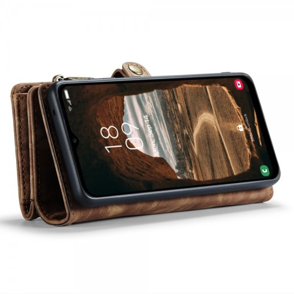 CaseMe Samsung Galaxy A34 5G Etui 008 Series Avtakbart Deksel Brun