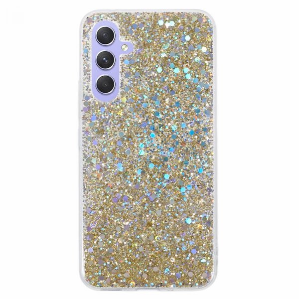 Nordic Covers Samsung Galaxy A34 5G Deksel Sparkle Series Citrine Gold