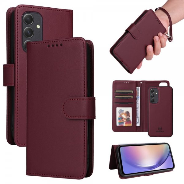 Betopnice Samsung Galaxy A54 5G Etui Avtagbart Deksel 005 Rød