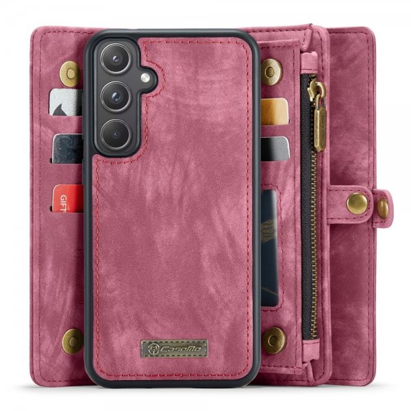 CaseMe Samsung Galaxy A55 Etui 008 Series Avtakbart Deksel Rød