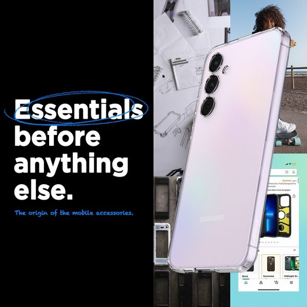 Spigen Samsung Galaxy A55 Deksel Liquid Crystal Crystal Clear