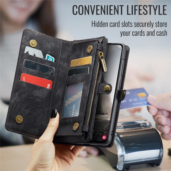 CaseMe Samsung Galaxy A56 Etui 008 Series Avtakbart Deksel Svart