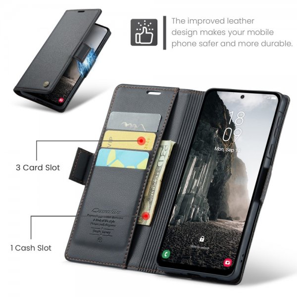 CaseMe Samsung Galaxy A56 Etui 023 Series Svart
