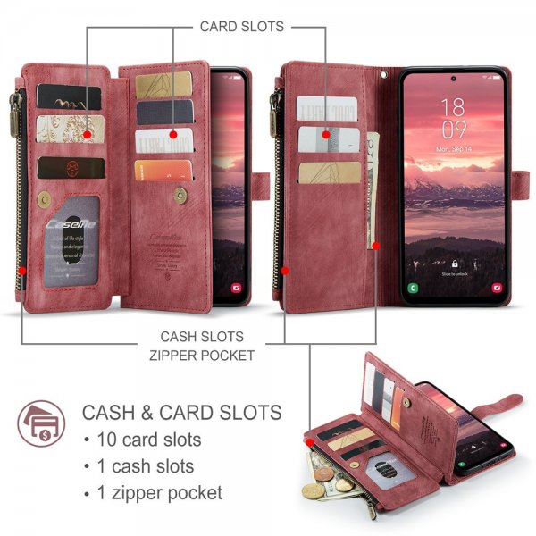 CaseMe Samsung Galaxy A56 Etui C30 Series Rød
