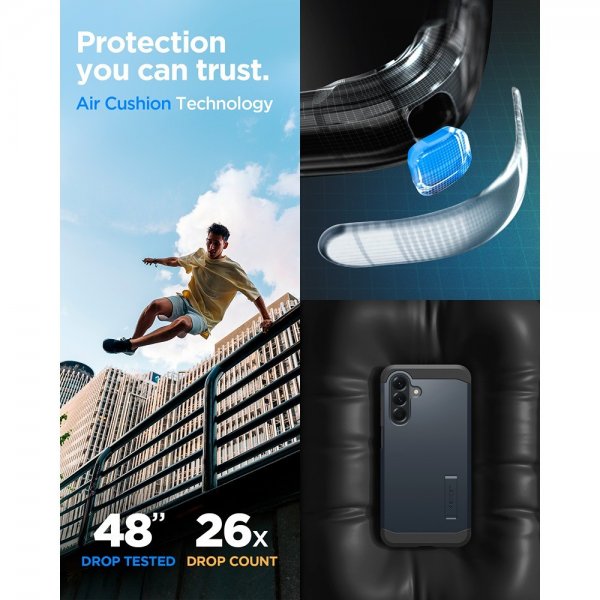 Spigen Samsung Galaxy A56 Deksel Tough Armor Metal Slate