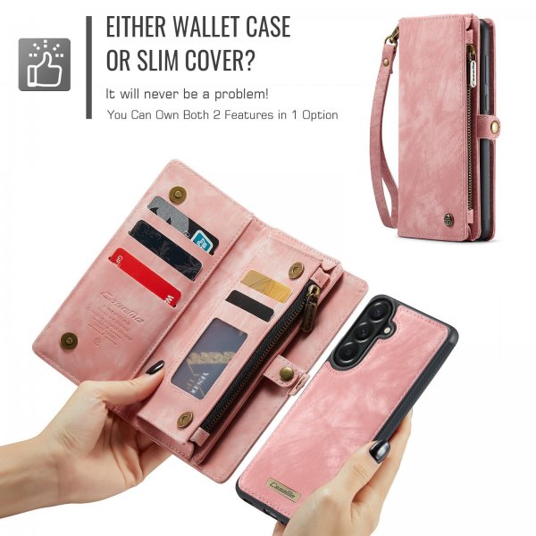 CaseMe Samsung Galaxy A57 Etui 008 Series Avtakbart Deksel Rosa