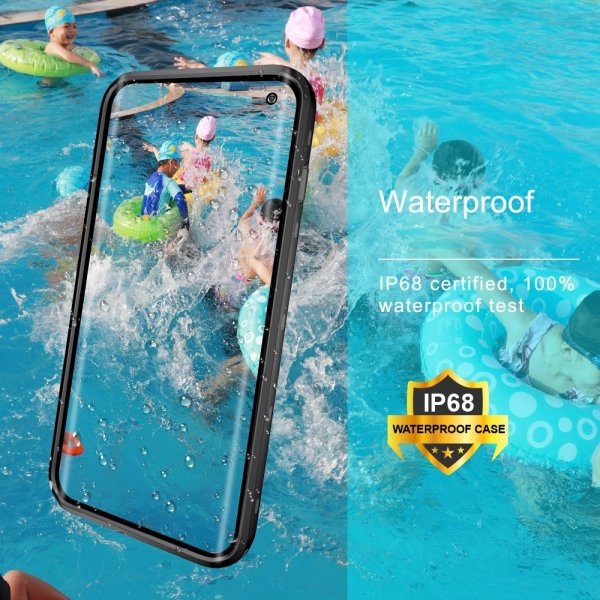 Redpepper Samsung Galaxy S10 Deksel Vanntett IP68 Svart