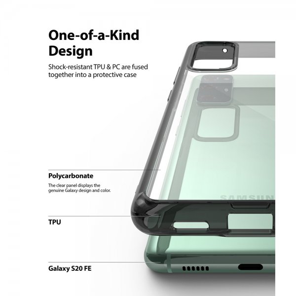 Ringke Samsung Galaxy S20 FE Deksel Fusion Smoke Black