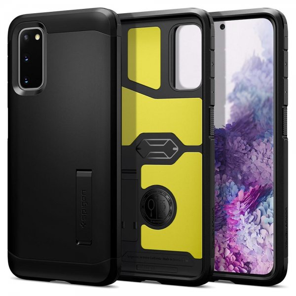 Spigen Samsung Galaxy S20 Deksel Tough Armor Svart