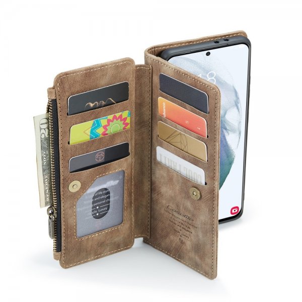 CaseMe Samsung Galaxy S21 FE Etui C30 Series Brun
