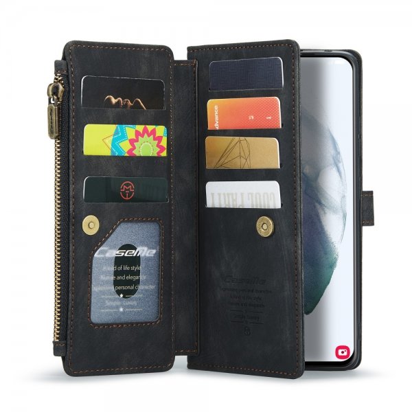 CaseMe Samsung Galaxy S21 FE Etui C30 Series Svart