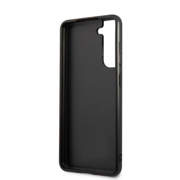 BMW Samsung Galaxy S21 FE Deksel Triangle Pattern & Tricolor Stripe Svart