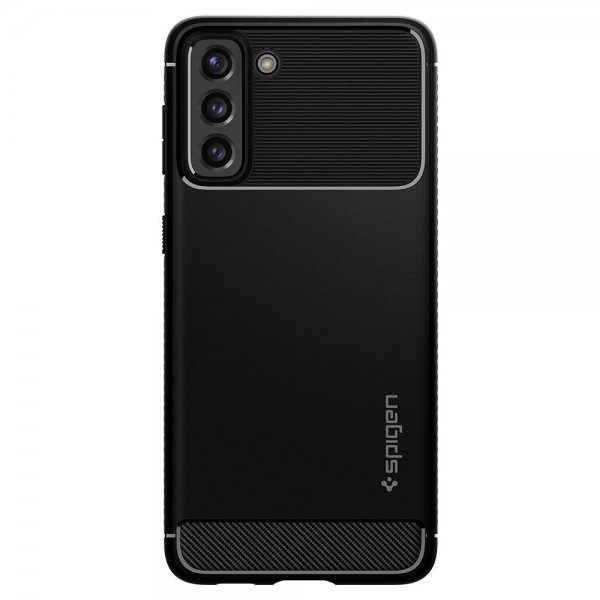 Spigen Samsung Galaxy S21 Plus Deksel Rugged Armor Matte Black