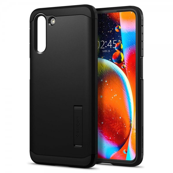 Spigen Samsung Galaxy S21 Plus Deksel Tough Armor Svart