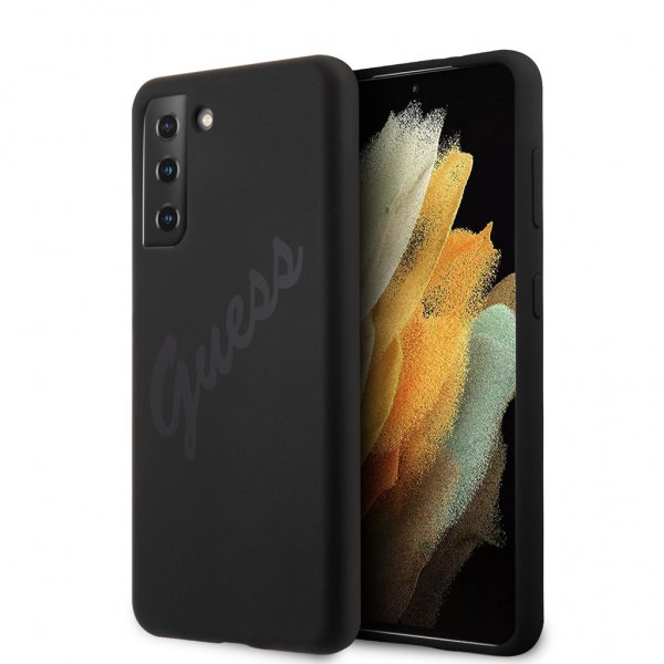 Guess Samsung Galaxy S21 Plus Deksel Vintage Logo Svart
