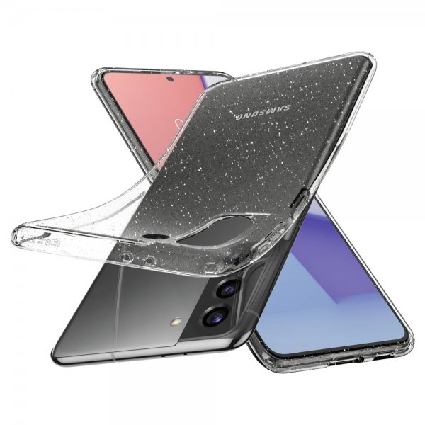 Spigen Samsung Galaxy S21 Deksel Liquid Crystal Glitter Crystal Quartz