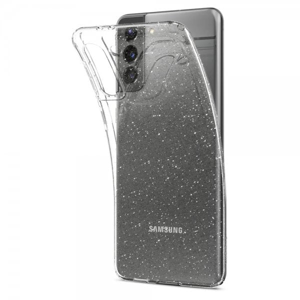 Spigen Samsung Galaxy S21 Deksel Liquid Crystal Glitter Crystal Quartz