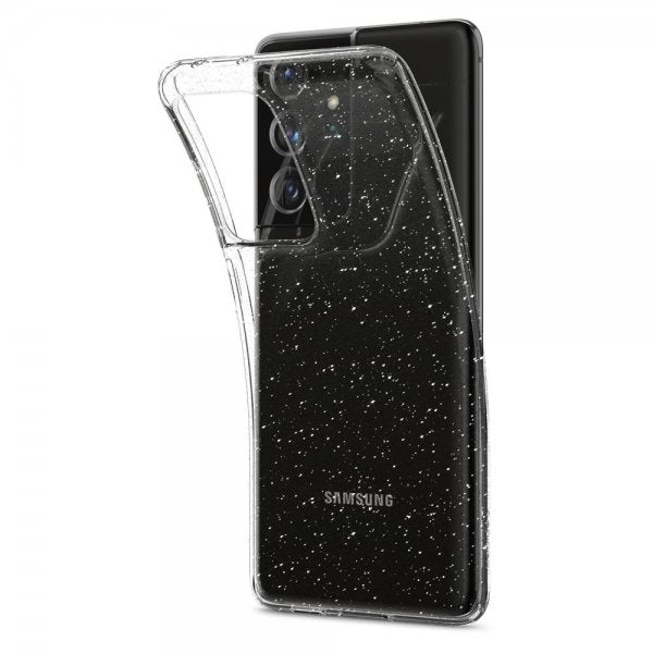 Spigen Samsung Galaxy S21 Ultra Deksel Liquid Crystal Glitter Crystal Quartz