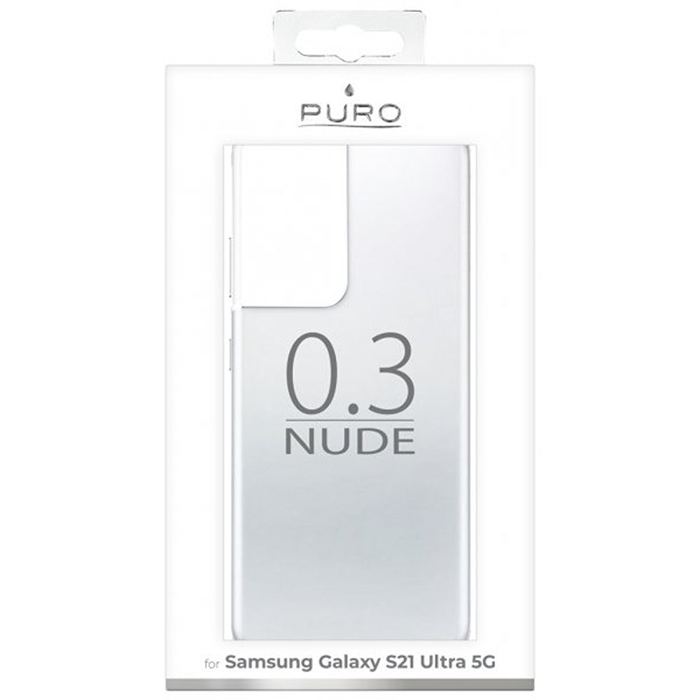 Puro Samsung Galaxy S21 Ultra Deksel Nude Gjennomsiktig Klar