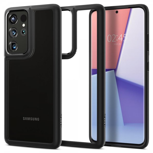 Spigen Samsung Galaxy S21 Ultra Deksel Ultra Hybrid Matte Black