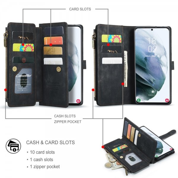 CaseMe Samsung Galaxy S22 Etui C30 Series Svart