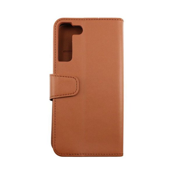 Rvelon Samsung Galaxy S22 Plus Etui Utbrettbar Kortlomme Brun