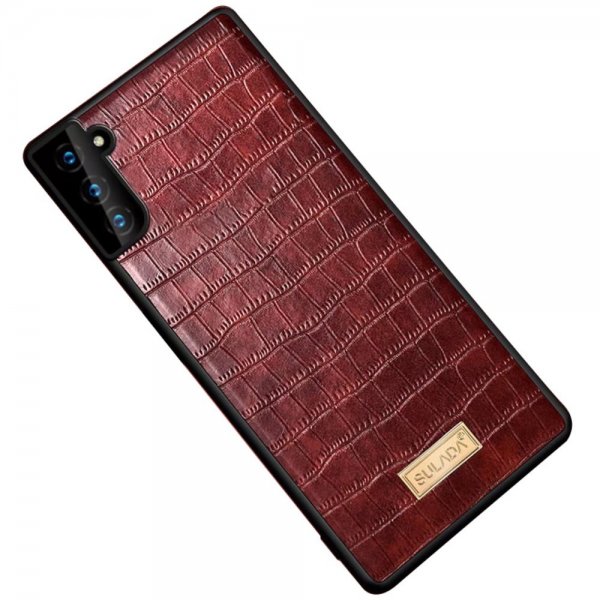 Sulada Samsung Galaxy S22 Plus Deksel Krokodillemønster Kaffe