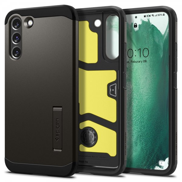 Spigen Samsung Galaxy S22 Plus Deksel Tough Armor Gunmetal