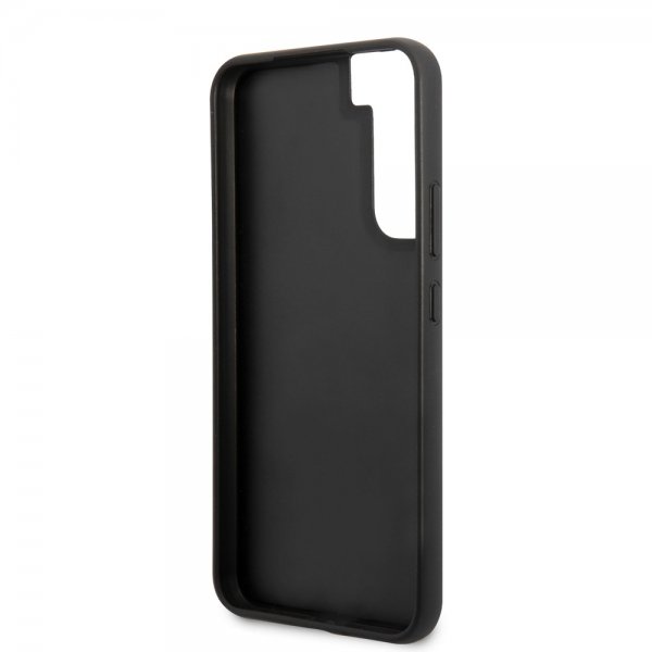BMW Samsung Galaxy S22 Plus Deksel Triangle Pattern & Tricolor Stripe Svart